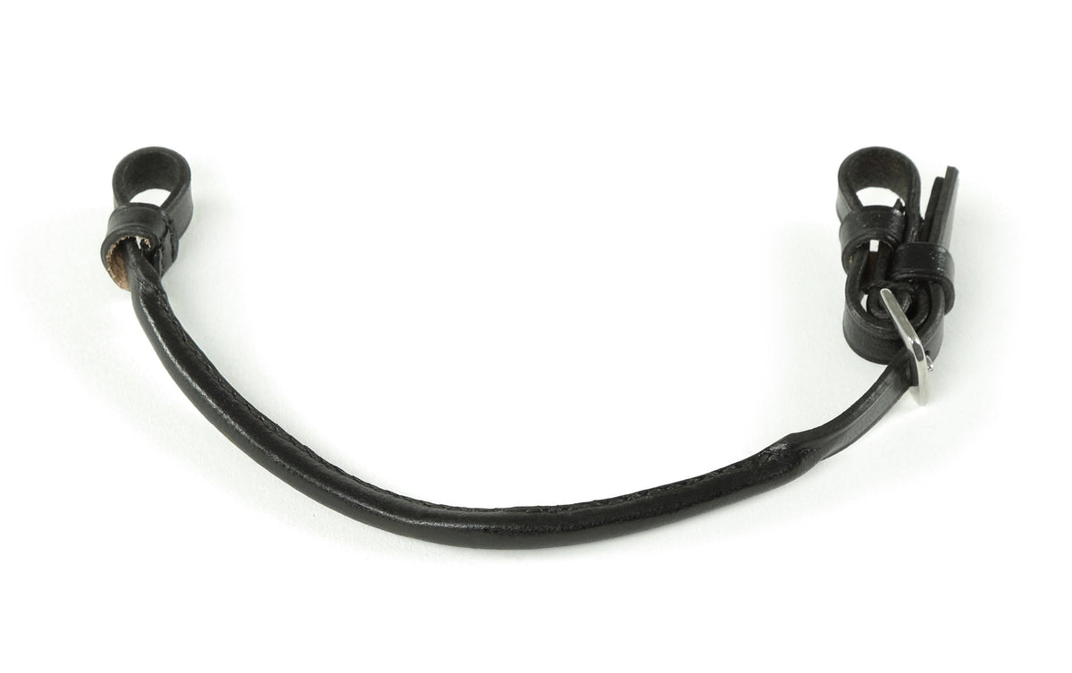 Velociti GARA Rolled Leather Lip Strap - Black
