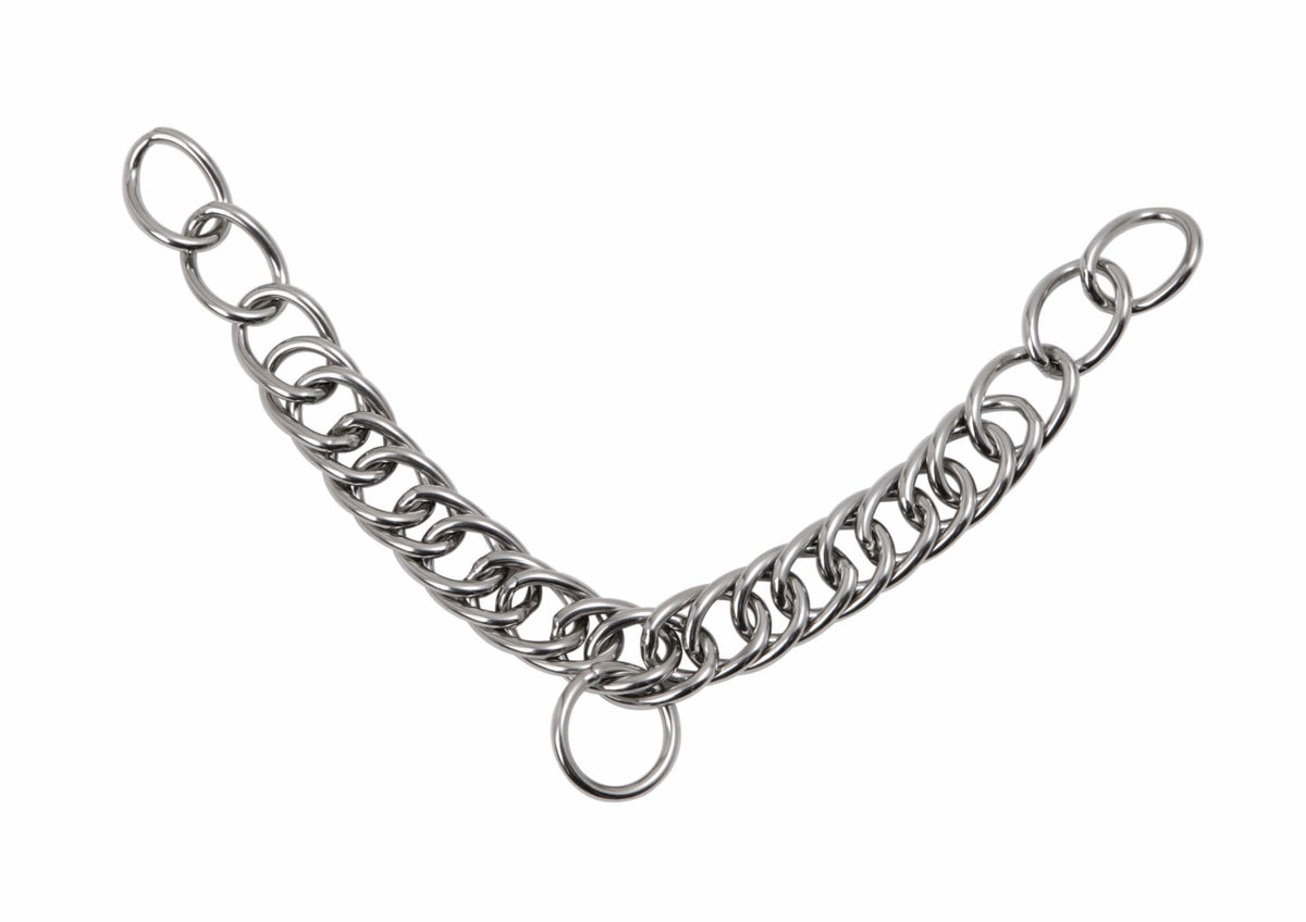 Shires Double Link Curb Chain - Stainless Steel