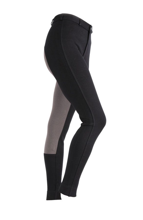 Wessex Two Tone Jodhpurs - Ladies - Black/Grey
