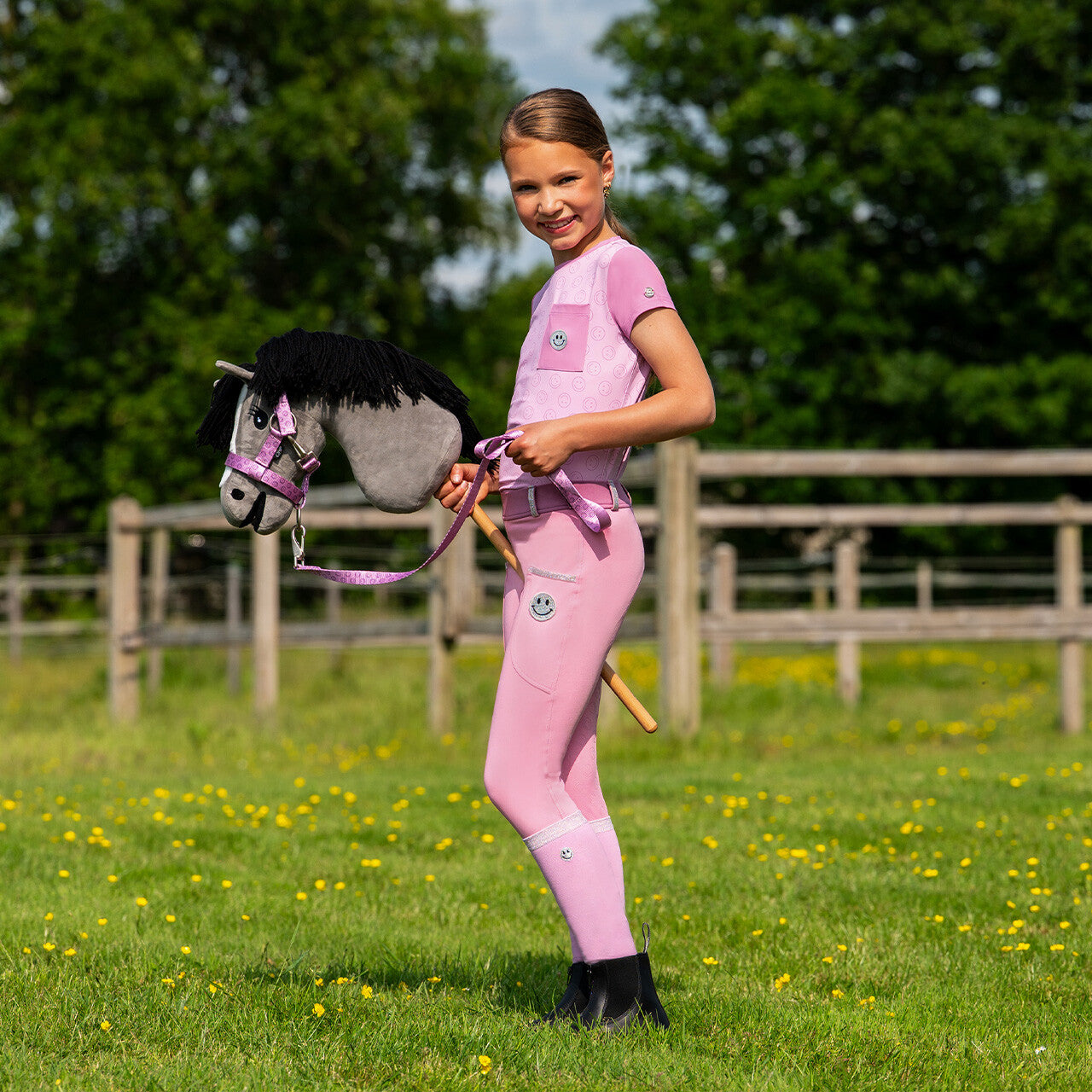 QHP Junior Full Grip Riding Tights Rosalyn SS26 Collection