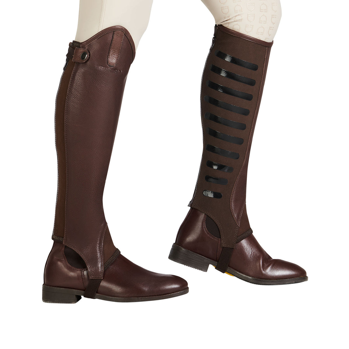 Equestro Unisex gaiters with silicone inserts