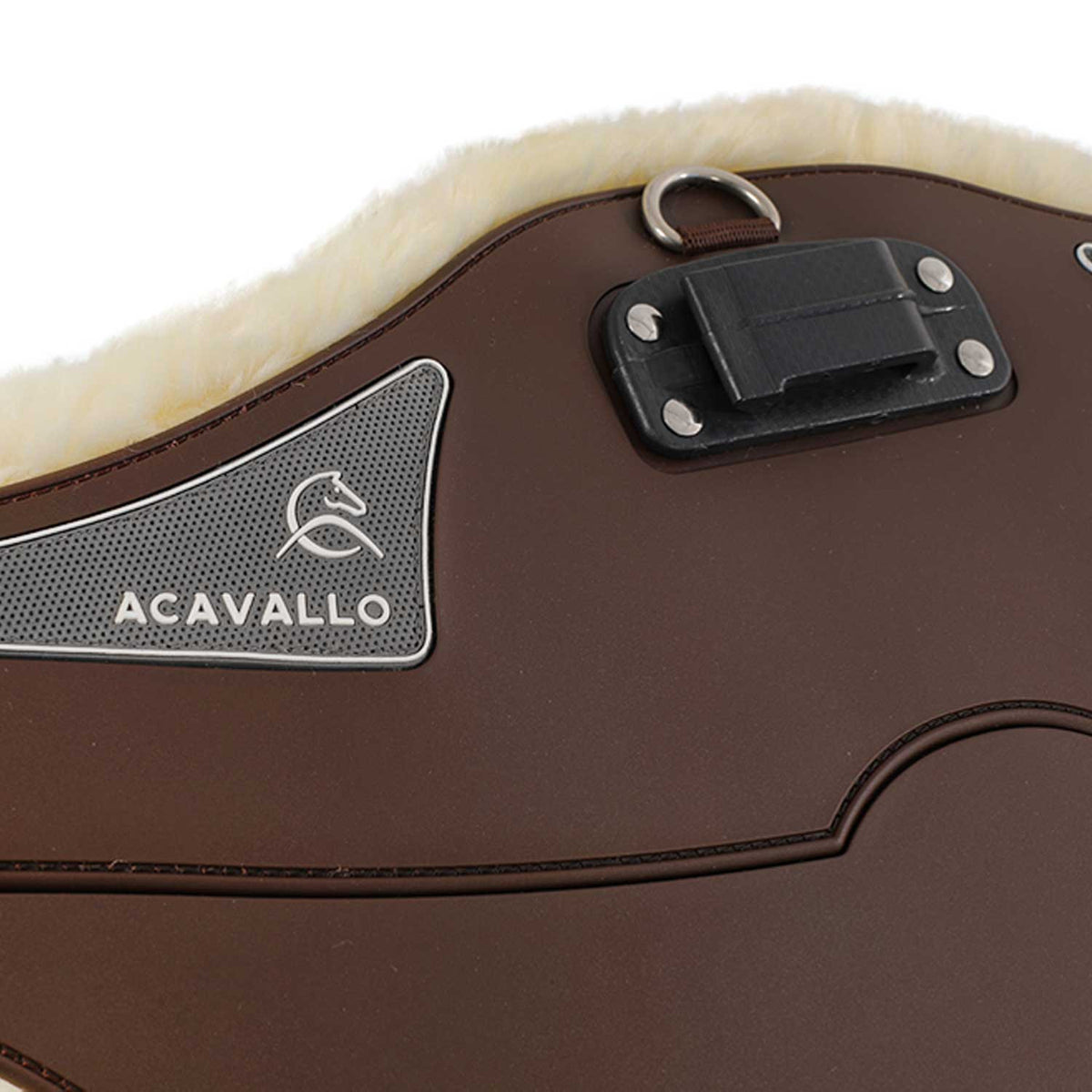 Acavallo Jumping stud guard girth Classic gel PVC detachable faux sheepskin