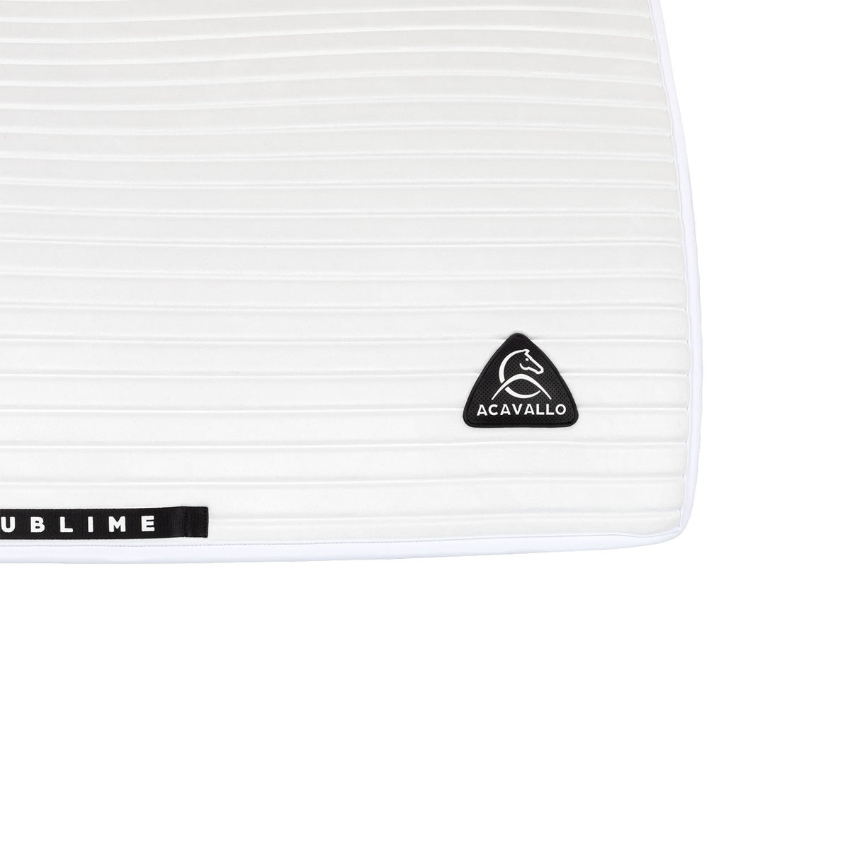 Acavallo Sublime striped dressage saddle pad in suede