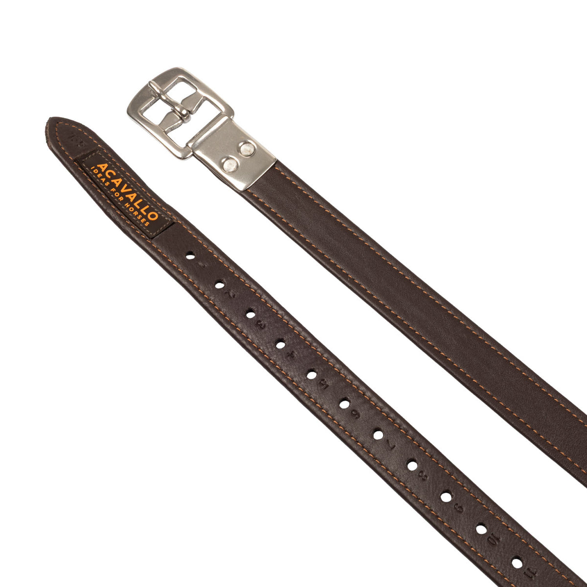 Acavallo Calfskin stirrup leathers encased buckle