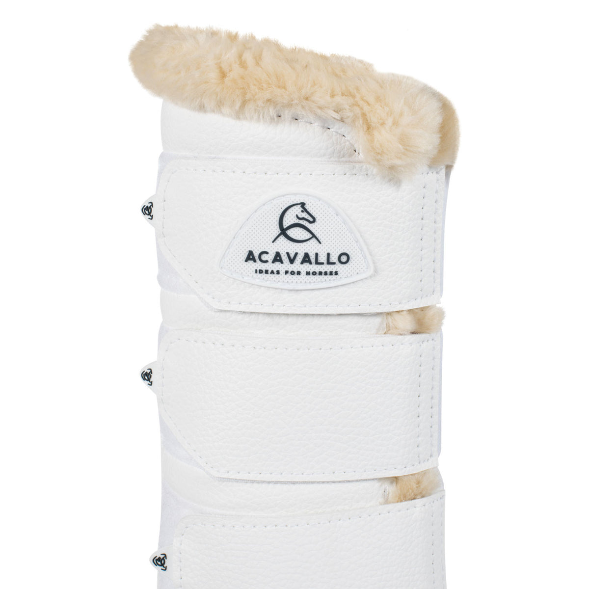Acavallo Hind brushing boots faux leather & faux sheepskin