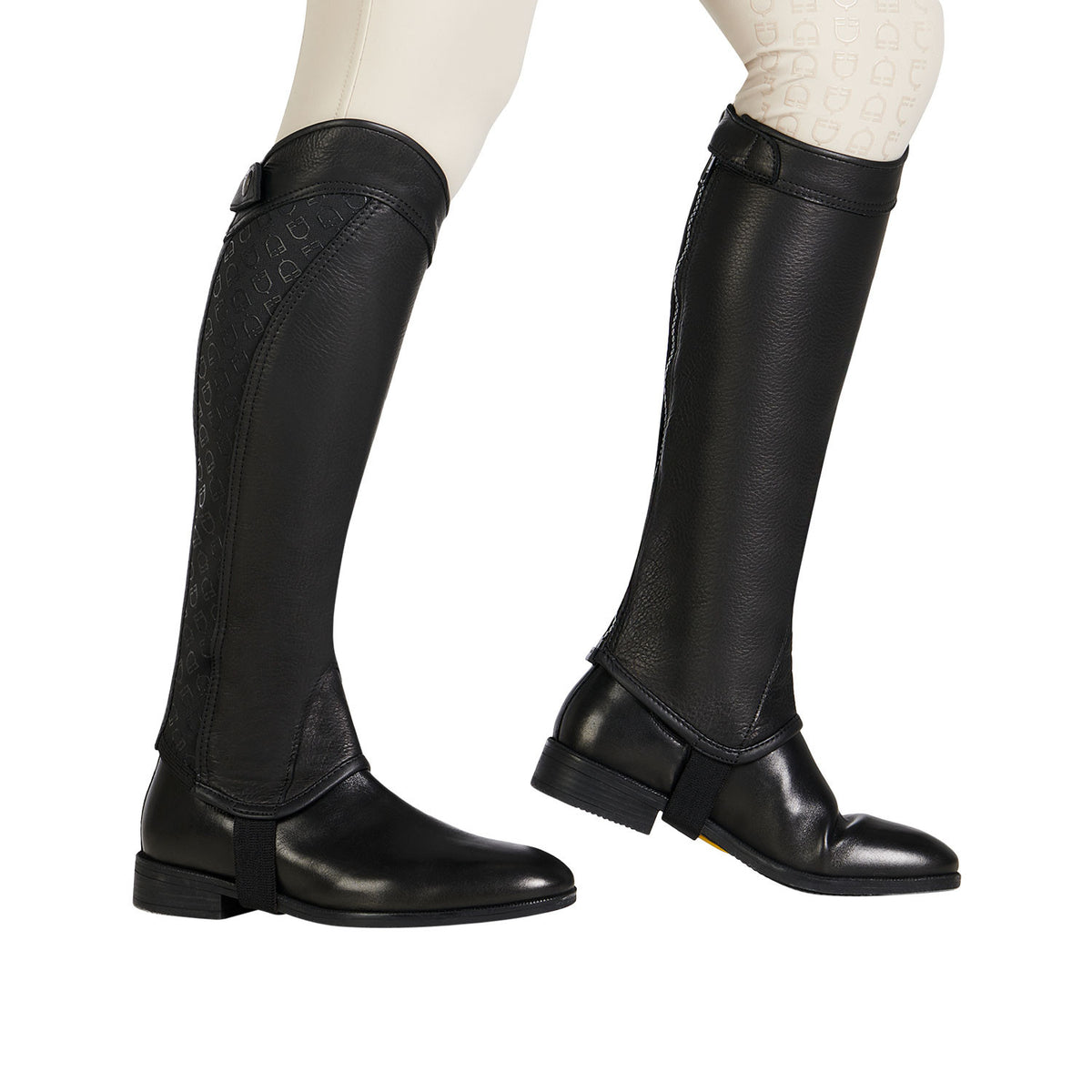 Equestro Unisex gaiters elastic band with logos
