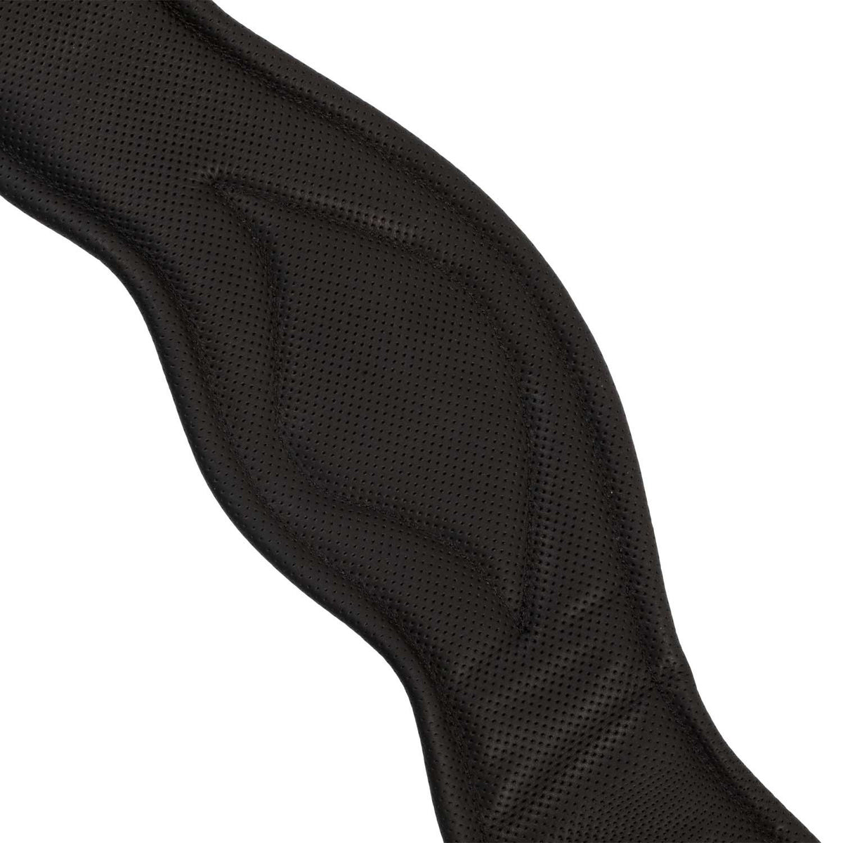 Equestro Shaped leather dressage girth with logo pin