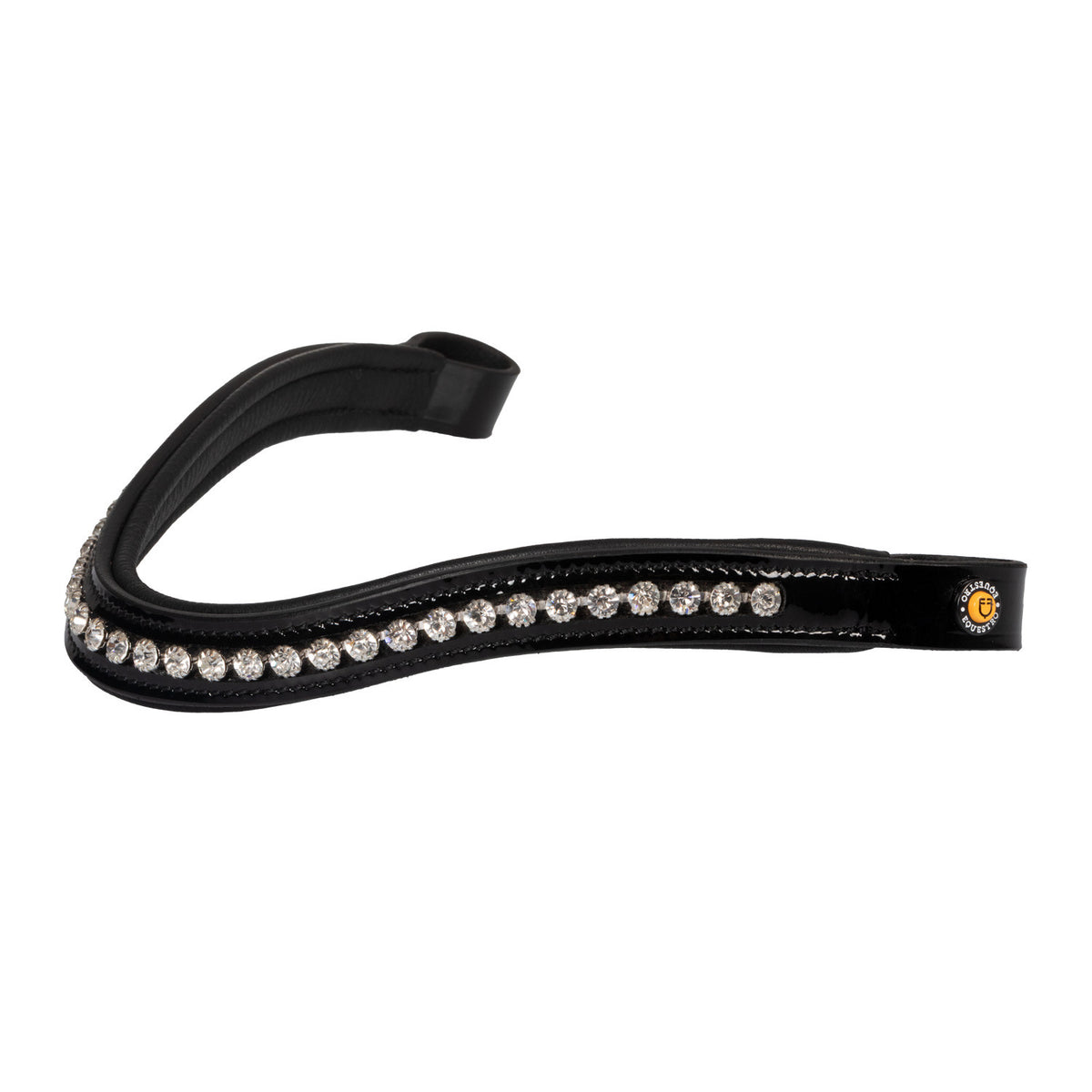 Equestro Leather dressage bridle with anatomical headpiece
