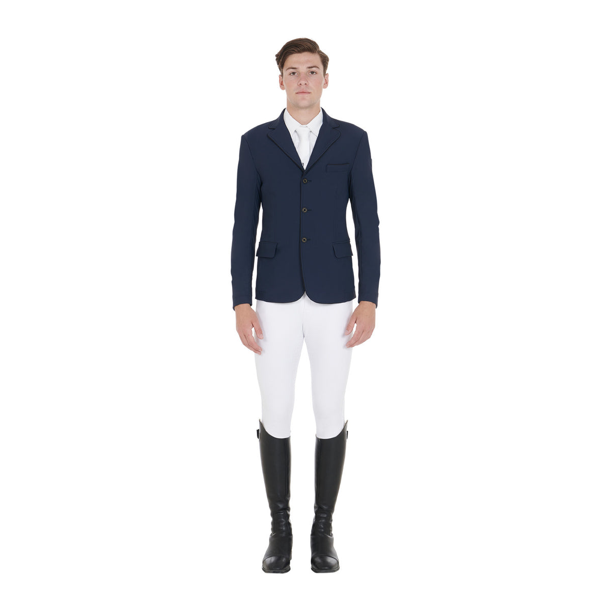 Equestro Men's competition jacket with side zip pocket