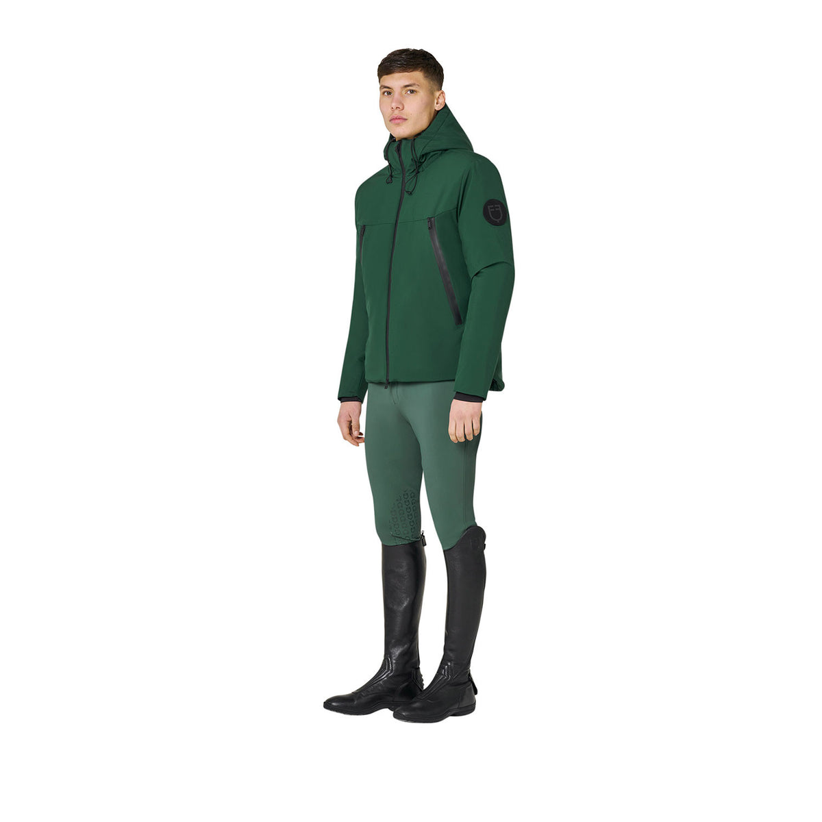 Equestro Men's waterproof and windproof jacket in nylon