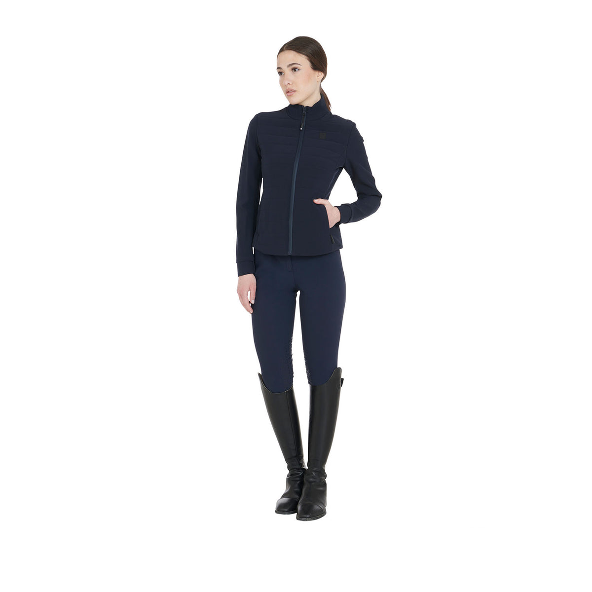 Equestro Women's jacket in technical and perforated fabric