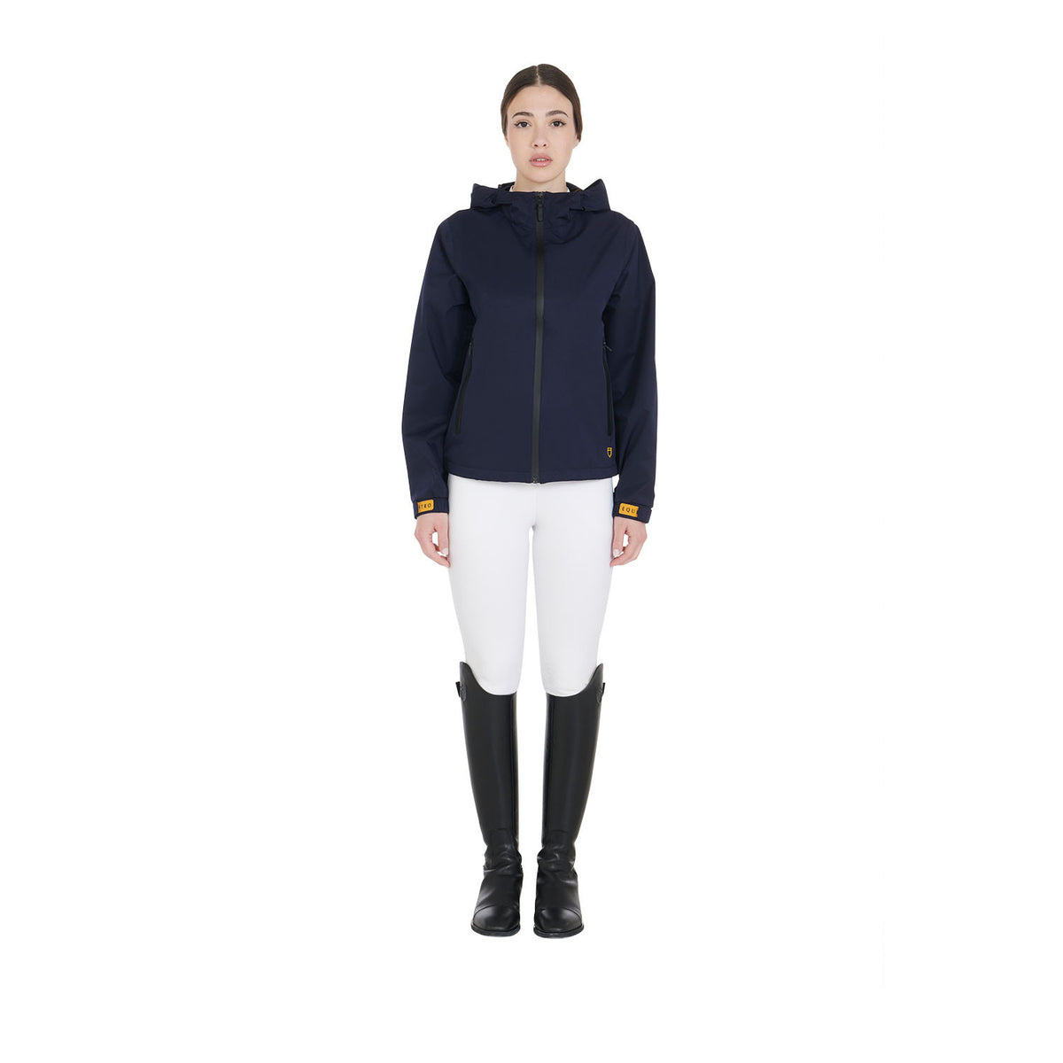 Equestro Women's three-layer technical raincoat