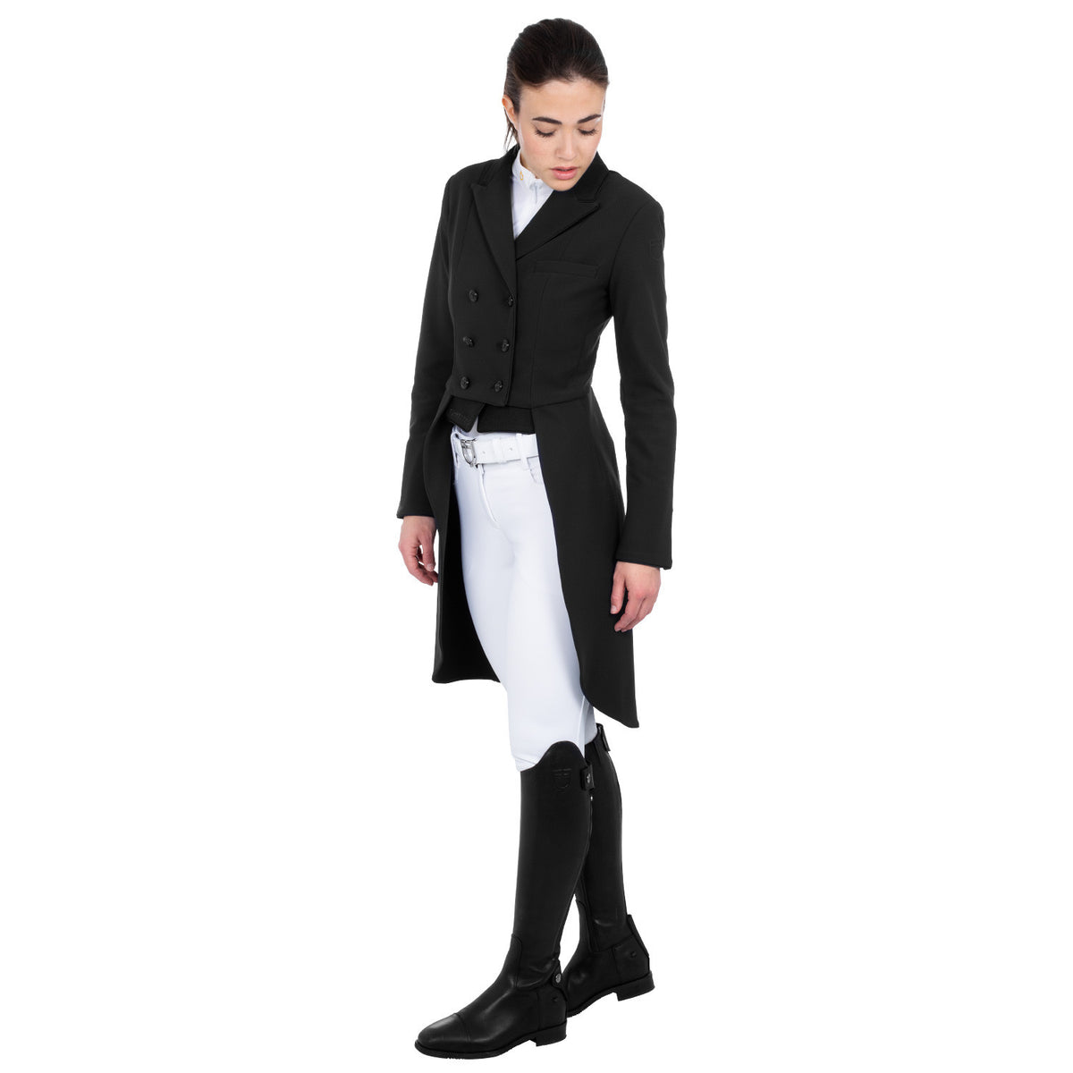 Equestro Women's competition dressage tailcoat in technical fabric