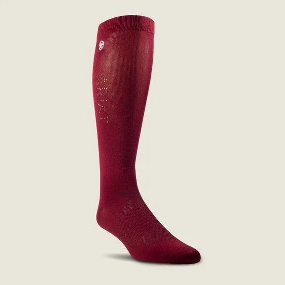Ariat AW24 Radiant Socks - Burnt Russet -