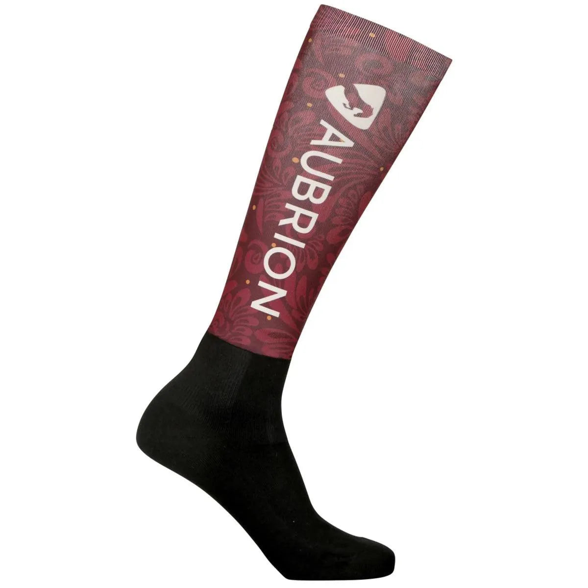 Aubrion Hyde Park Socks AW24 - Red Paisley -