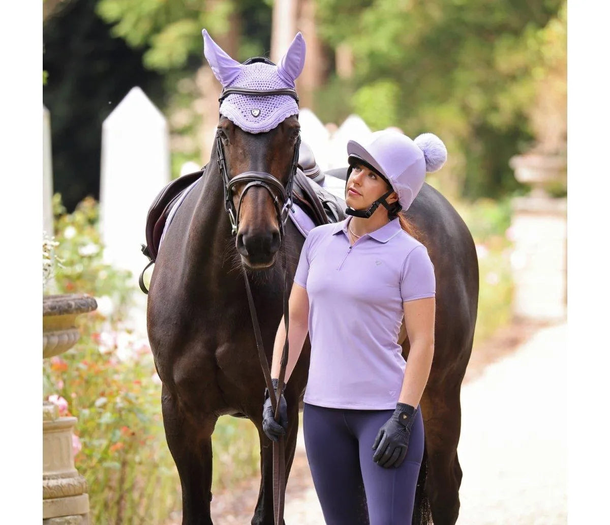 Aubrion SS24 Poise Tech Polo - Lavander - L