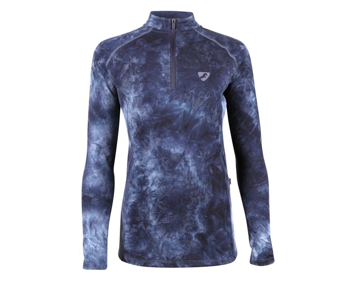 Aubrion SS24 Revive Long Sleeve Base Layer - Young Rider - Navy TyeDye - 11/12 Years