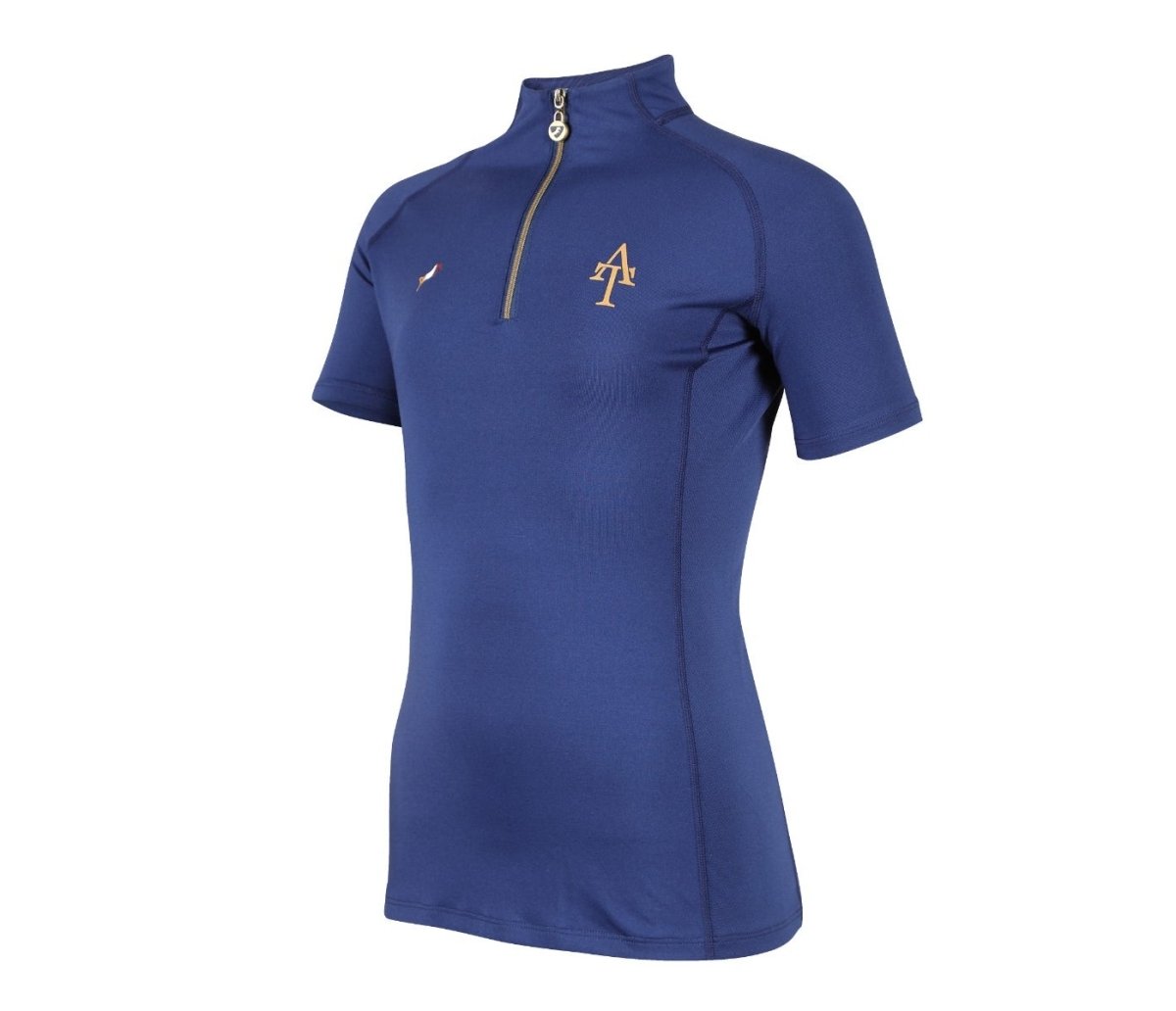 Aubrion SS24 Team Short Sleeve Base Layer - Young Rider - Navy - 11/12 Years