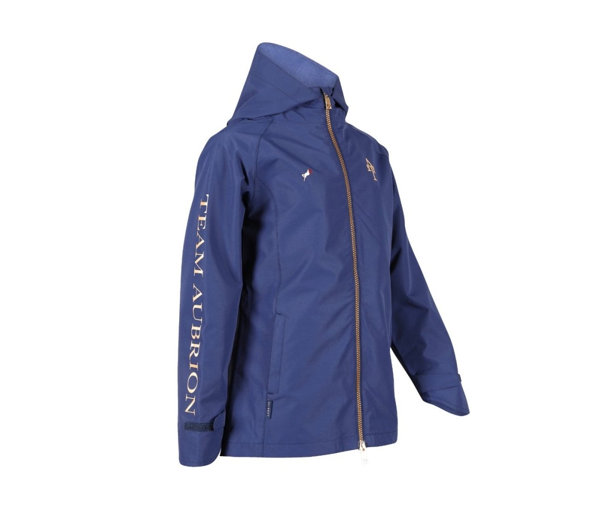 Aubrion SS24 Team Waterproof Jacket - Young Rider - Navy - 11/12 Years