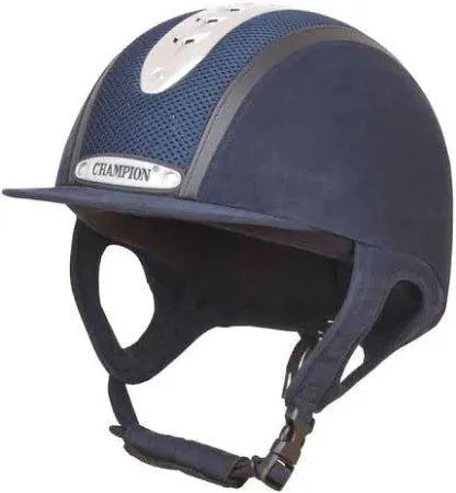 Champion Evolution Pussiance Riding Hat - Navy - 51cm