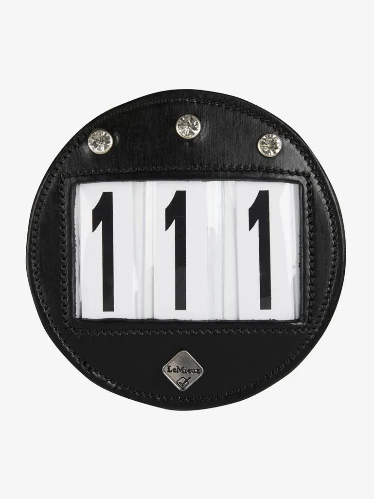 LeMieux Round Bridle Numbers With Diamante - Black -
