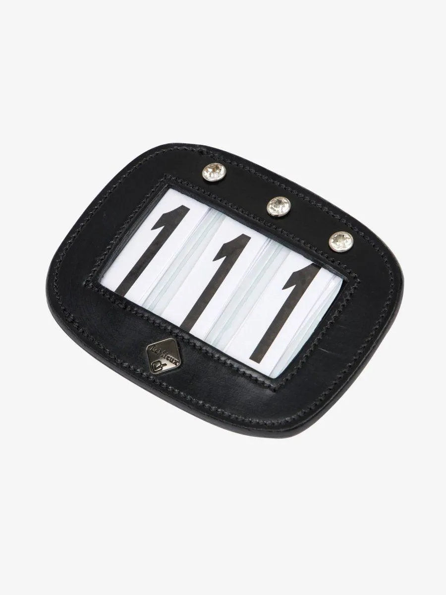 LeMieux Saddle Number Holder Diamante - Black -