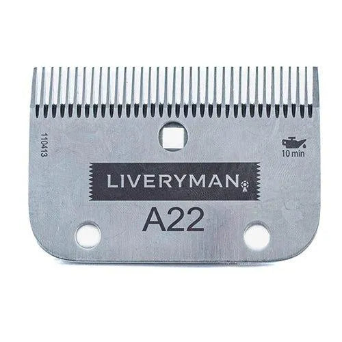Liveryman Replacement Clipper Blade Set - Cutter and Comb - A22 - 1mm -