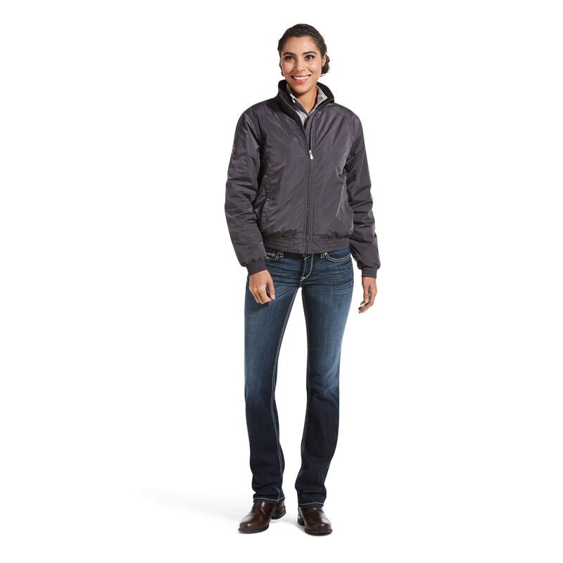 Ariat AW23 Ladies Insulated Stable Jacket - Black - Extra Small