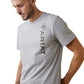 Ariat Men's Vertical Logo T-Shirt - Heather Grey - S