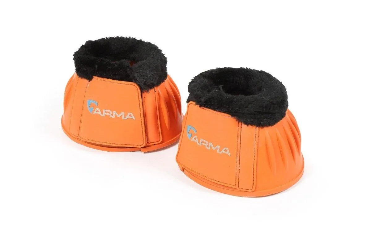 ARMA Fleece Over Reach Boots - Black - Cob