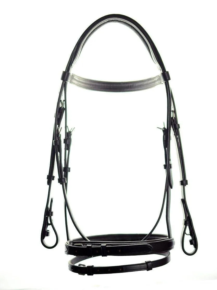 Ascot Comfort Padded Flash Bridle - Black - Pony