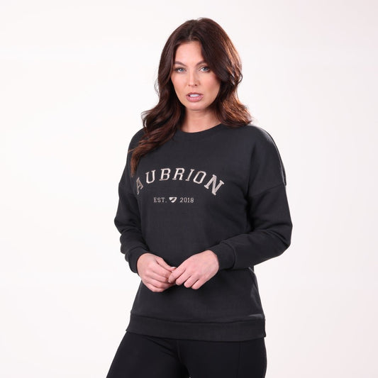Aubrion AW23 Ladies Serene Winter Jumper - Black - Extra Extra Small
