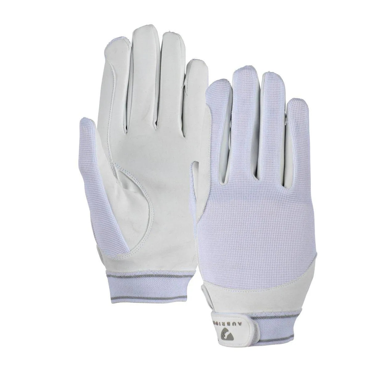 Aubrion Stratos SportFit Riding Gloves - Child - White - XS