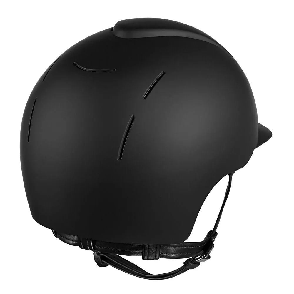 KEP Smart Matt Riding Helmet - No Liner Included - Black - Medium (52cm-58cm)