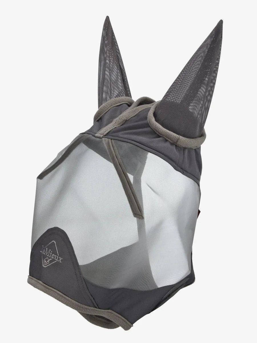 LeMieux ArmourShield Pro Half Fly Mask with Ears - Grey - Extra Small
