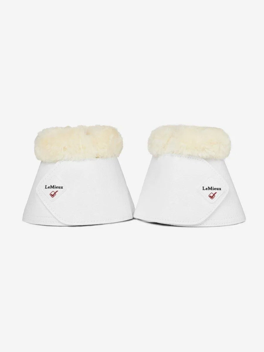 LeMieux Lambskin WrapRound Over Reach Boots - White/White - Extra Large