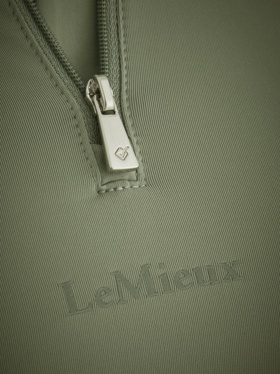 LeMieux SS24 Ladies Mia Mesh Long Sleeve Base Layer - Thyme - Ladies 6UK