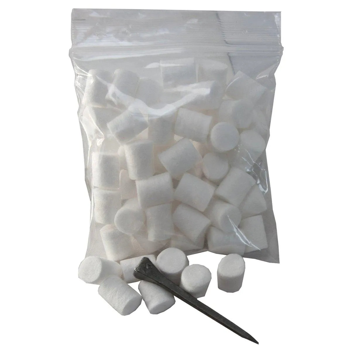 Liveryman Stud Plugs Preformed Cotton - 50Pack -