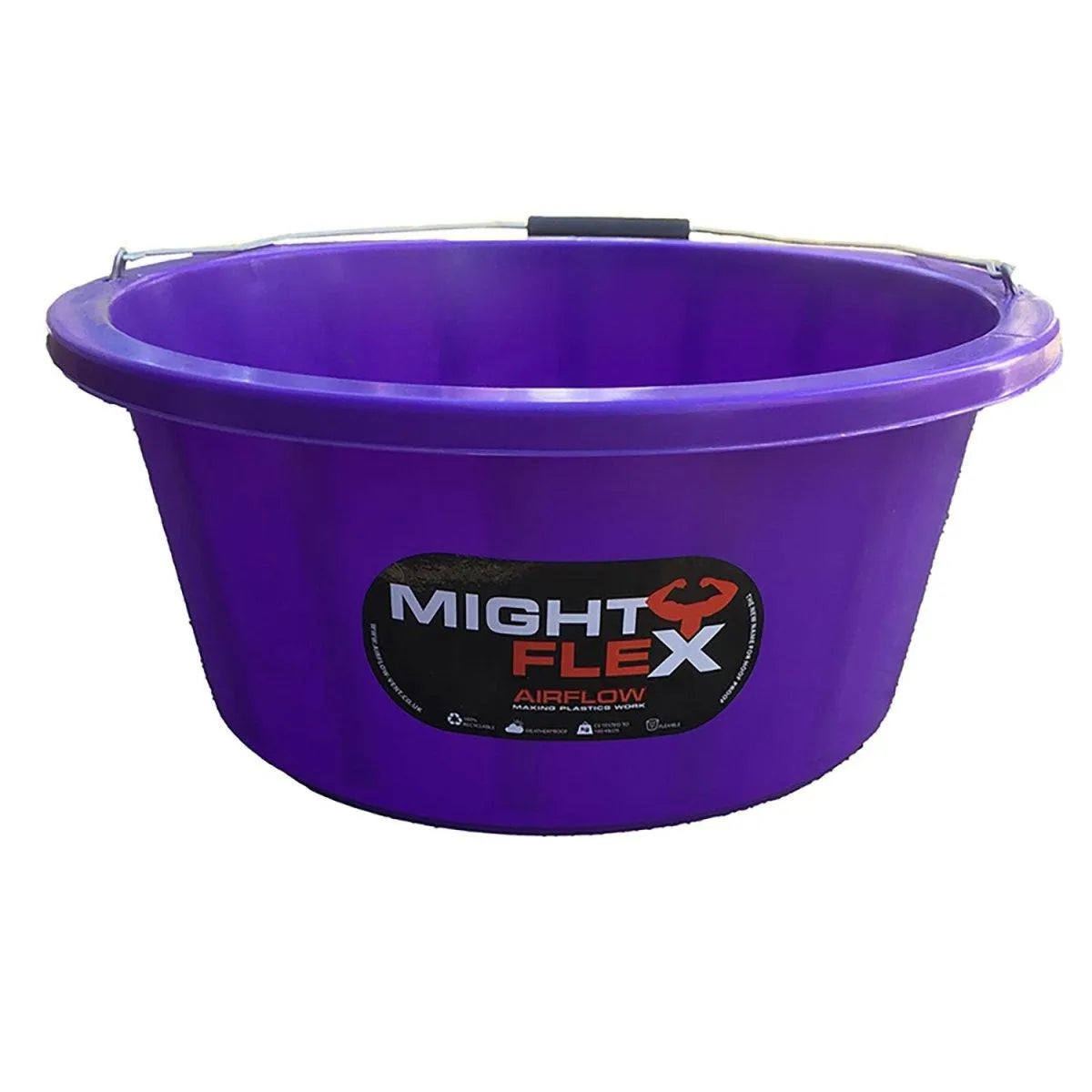 Mightyflex Shallow Feeder/Multi Purpose Bucket 15 Lt - Purple - 15Lt