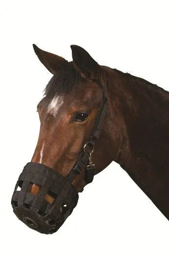 Roma Grazing Muzzle - Navy - Pony