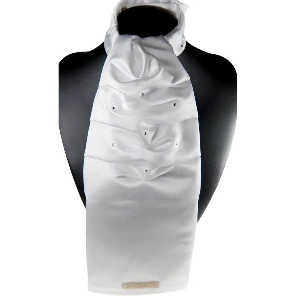 Showquest Stock Countess Ready Tied C/W Crystals - White -