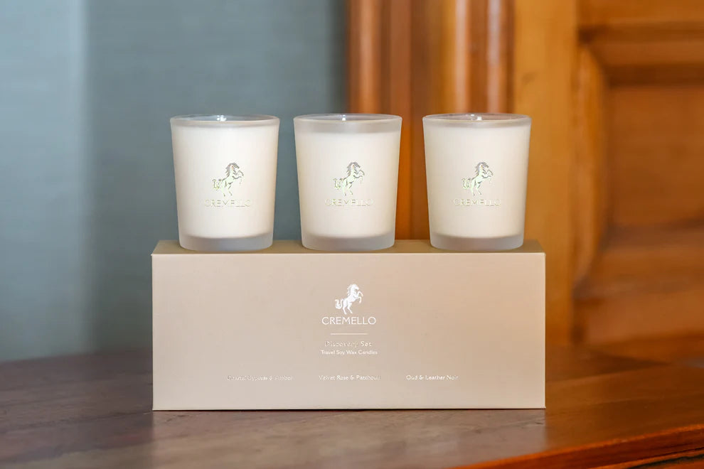 Cremello Discovery Set Travel Soy Wax Candles
