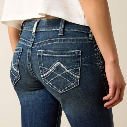 Ariat Ladies R.E.A.L. Mid Rise Straight Leg Jean