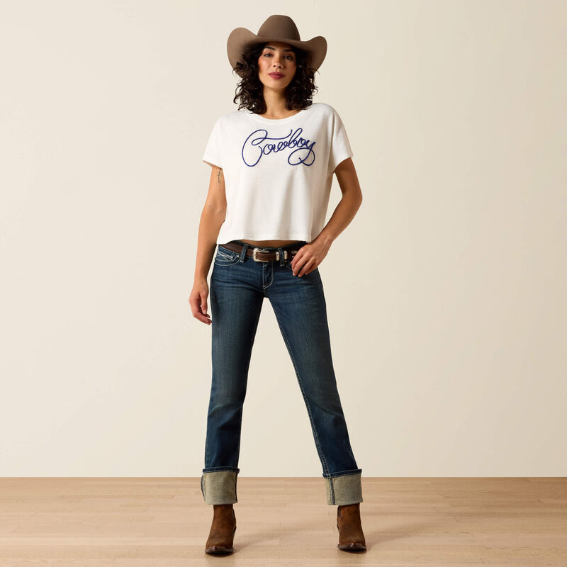 Ariat Ladies R.E.A.L. Mid Rise Straight Leg Jean