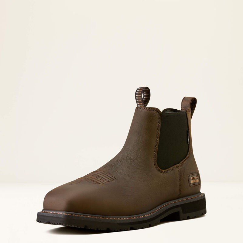 Ariat Mens GroundRancher Chelsea Steel Toe Boots