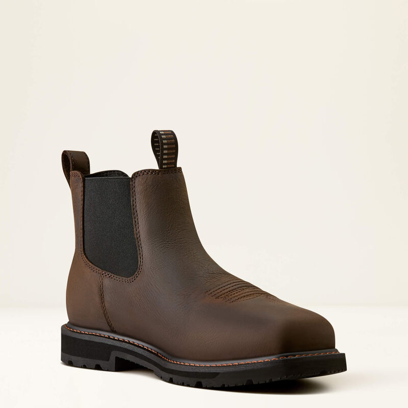 Ariat Mens GroundRancher Chelsea Steel Toe Boots