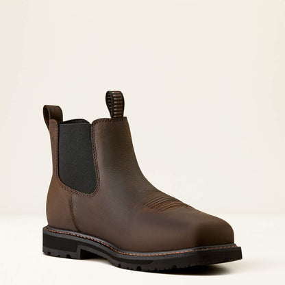 Ariat Mens GroundRancher Chelsea Steel Toe Boots