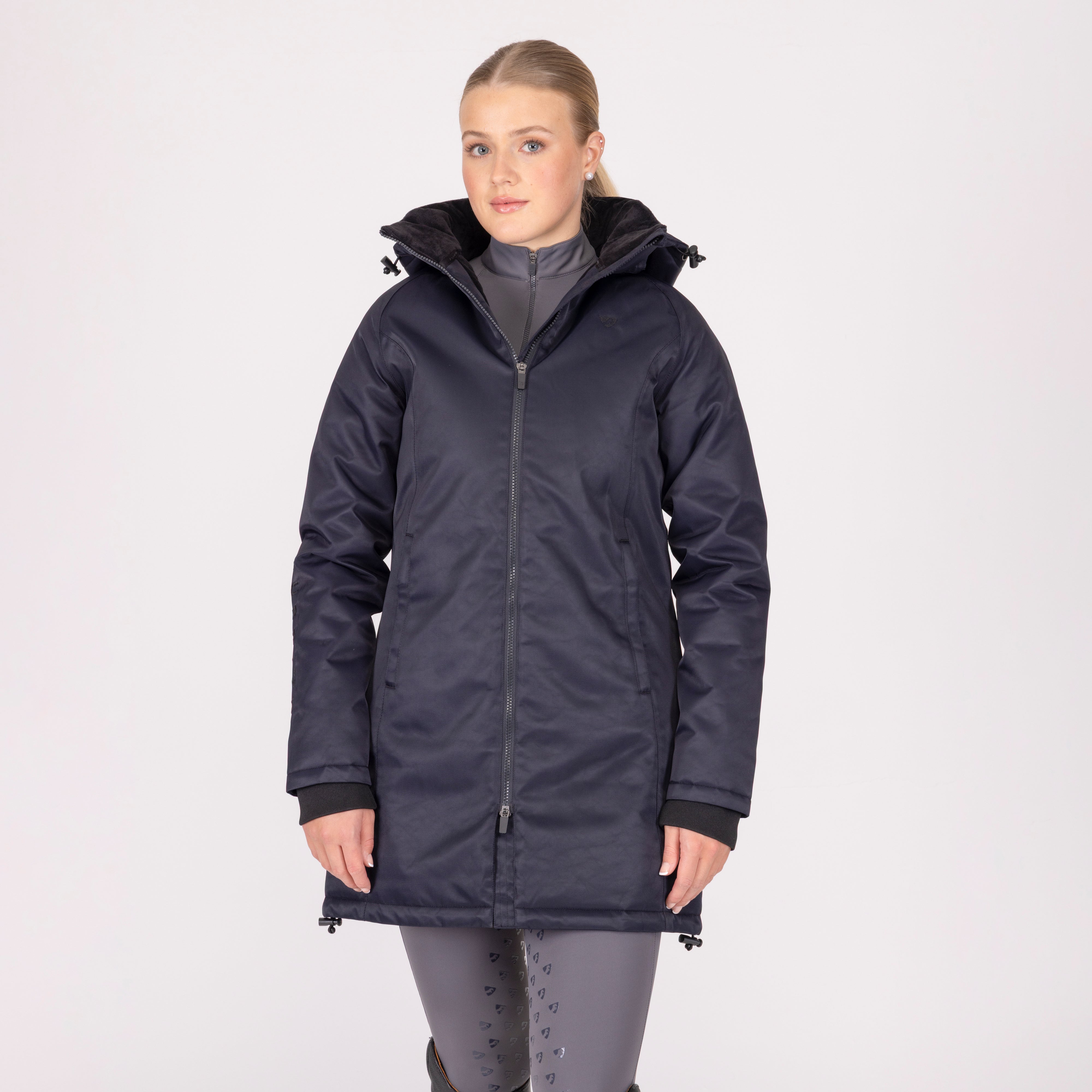 Aubrion AW26 Eltar Mid Length Waterproof Coat - BLACK