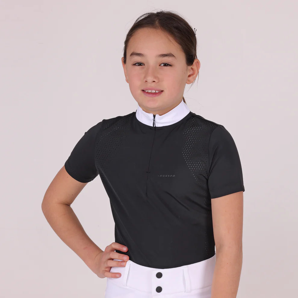 Aubrion SS26 Optima QX Show Shirt - Young Rider