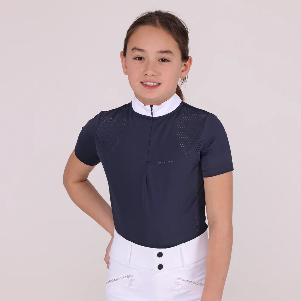 Aubrion SS26 Optima QX Show Shirt - Young Rider